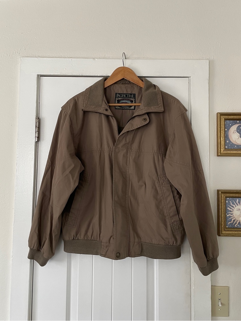 Pacific Trail Men's Taupe Bomber Jacket Size M*